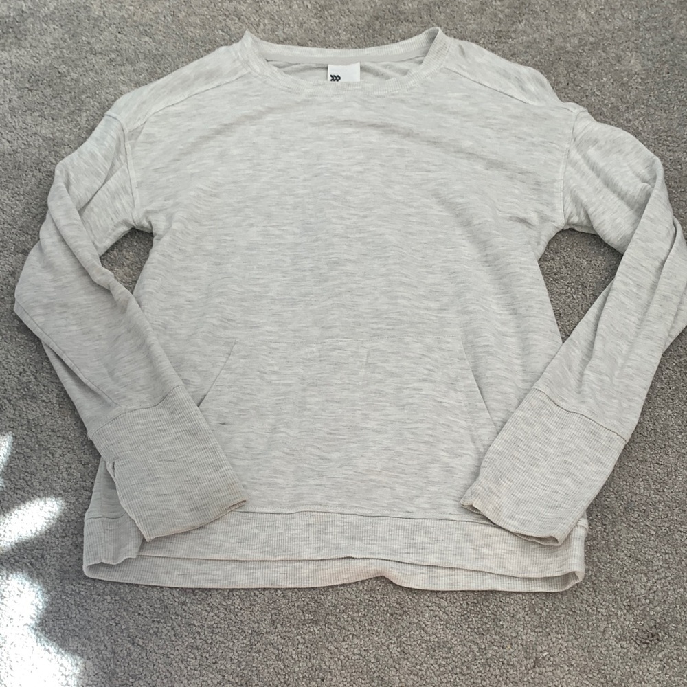 Light Gray Long Sleeve Sweatshirt